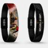 XOIN Land of Fighters Premium Wristband featuring heritage inspired artwork and bold black design